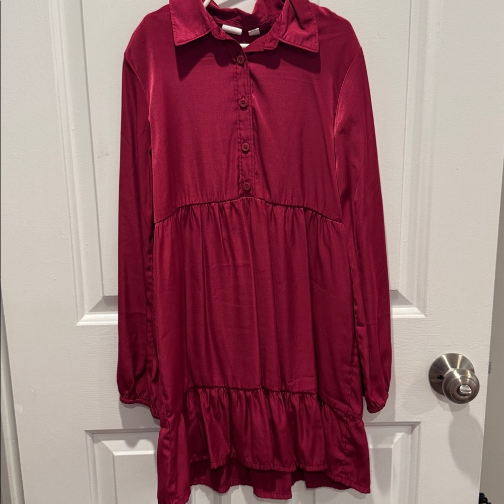 GAP Kids Cherry Red Collared Shirt